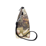 Vintage Grey Horses Magnolia  Sling Cosmetic Bag
