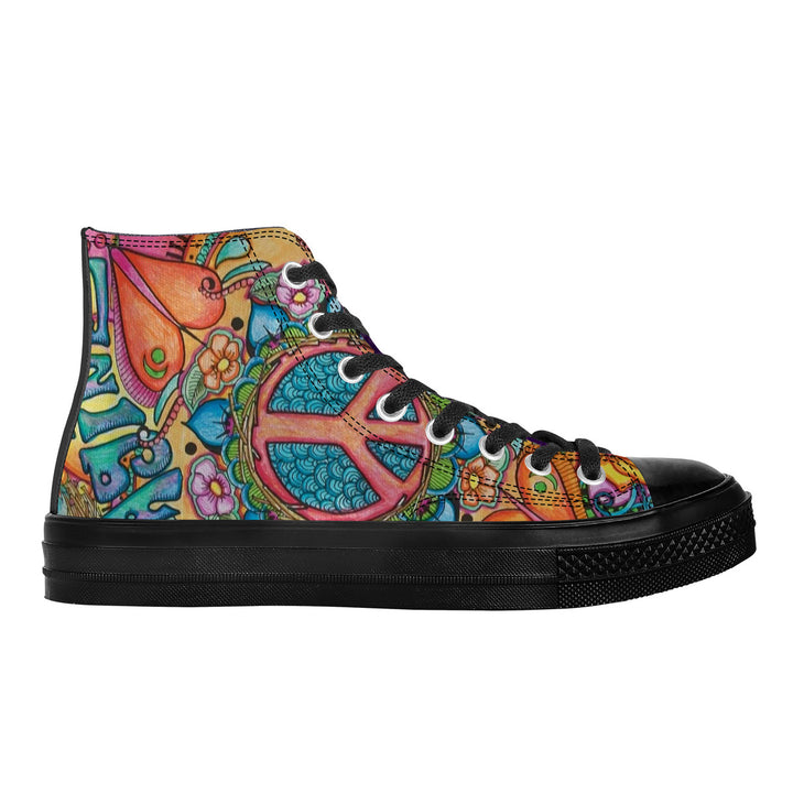 NASHVILLE BRAND IMAGINE High Top Canvas Shoes - Black