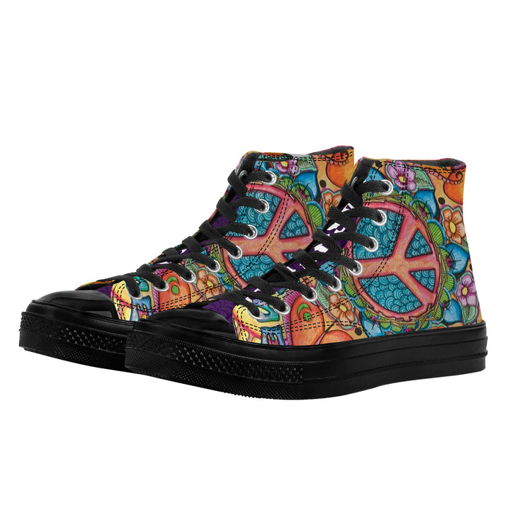NASHVILLE BRAND IMAGINE High Top Canvas Shoes - Black