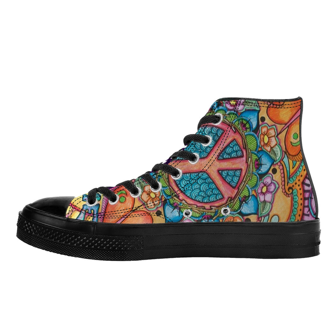 NASHVILLE BRAND IMAGINE High Top Canvas Shoes - Black
