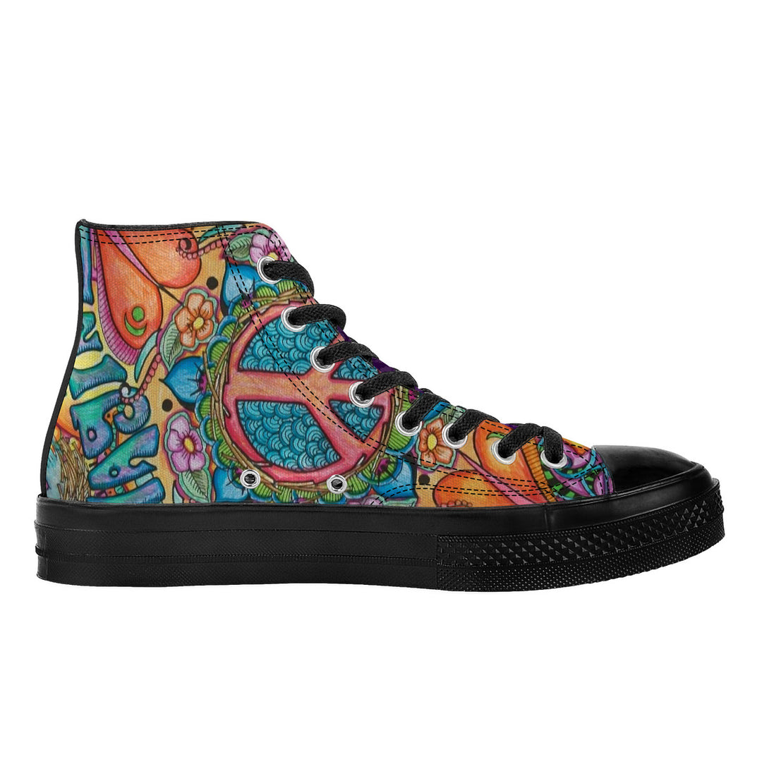 NASHVILLE BRAND IMAGINE High Top Canvas Shoes - Black