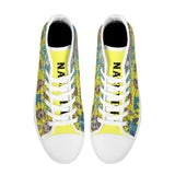 NASHVILLE BRAND SUNFLOWER ART High-Top Canvas Shoes