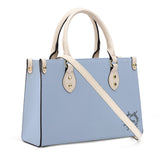 TENNESSEE WALKING HORSE PLEASURE SHELL BLUE Luxury Women PU Tote Bag - White