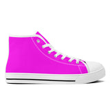 NASHVILLE BRAND NEON PINK High-Top Canvas Shoes