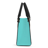 SADDLEBRED AZTEC SEASIDE BLUE Luxury Women PU Tote Bag - Black