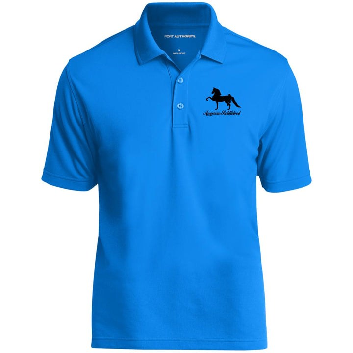 American Saddlebred 2 (black) K110 Dry Zone UV Micro-Mesh Polo - My Pony Store