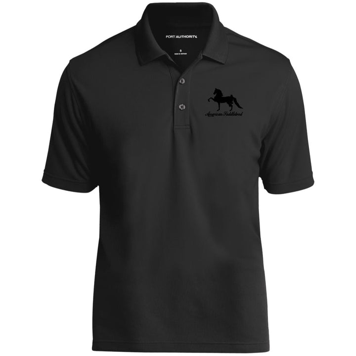 American Saddlebred 2 (black) K110 Dry Zone UV Micro-Mesh Polo - My Pony Store