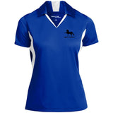 American Saddlebred 2 (black) LST655 Ladies' Colorblock Polo - My Pony Store
