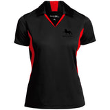 American Saddlebred 2 (black) LST655 Ladies' Colorblock Polo - My Pony Store