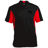 American Saddlebred 2 (black) ST655 Men's Colorblock Performance Polo - My Pony Store