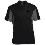 American Saddlebred 2 (black) ST655 Men's Colorblock Performance Polo - My Pony Store
