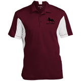 American Saddlebred 2 (black) ST655 Men's Colorblock Performance Polo - My Pony Store