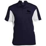 American Saddlebred 2 (black) ST655 Men's Colorblock Performance Polo - My Pony Store
