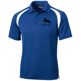 American Saddlebred 2 (black) T476 Moisture-Wicking Tag-Free Golf Shirt - My Pony Store