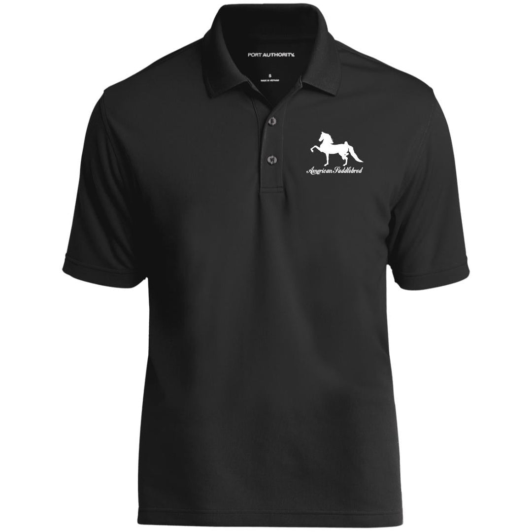 American Saddlebred 2 (white) K110 Dry Zone UV Micro-Mesh Polo - My Pony Store