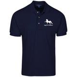 American Saddlebred 2 (white) K420 Cotton Pique Knit Polo - My Pony Store