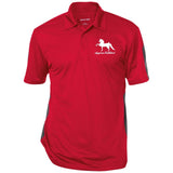 American Saddlebred 2 (white) ST695 Performance Textured Three-Button Polo - My Pony Store