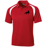 American Saddlebred (black) T476 Moisture-Wicking Tag-Free Golf Shirt - My Pony Store