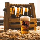 AMERICAN SADDLEBRED JAPANESE ART DRINK WEAR 16 OZ GLASS - My Pony Store