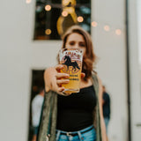 AMERICAN SADDLEBRED JAPANESE ART DRINK WEAR 16 OZ GLASS - My Pony Store