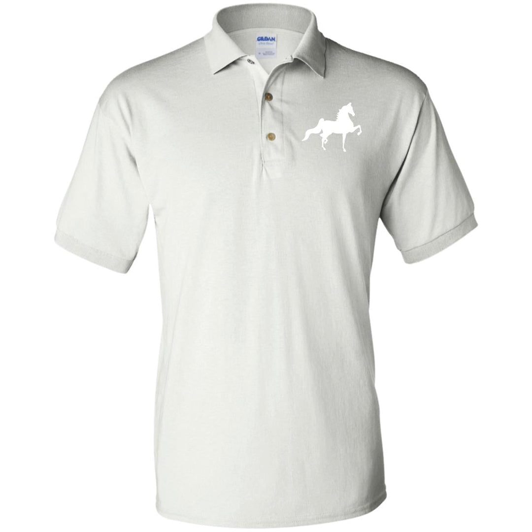 American Saddlebred (white) G880 Jersey Polo Shirt - My Pony Store