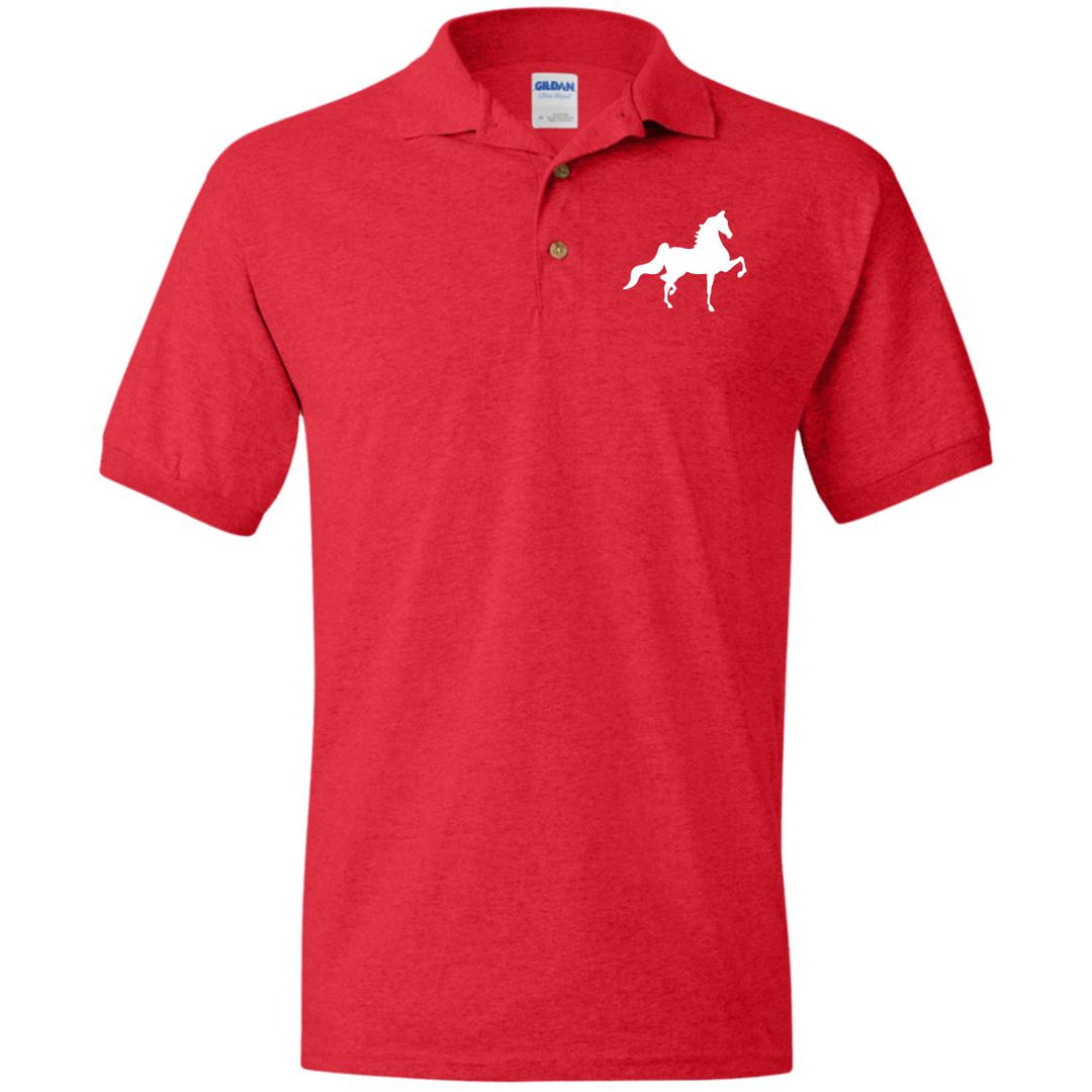 American Saddlebred (white) G880 Jersey Polo Shirt - My Pony Store