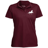 American Saddlebred (white) LST650 Ladies' Micropique Sport-Wick® Polo - My Pony Store