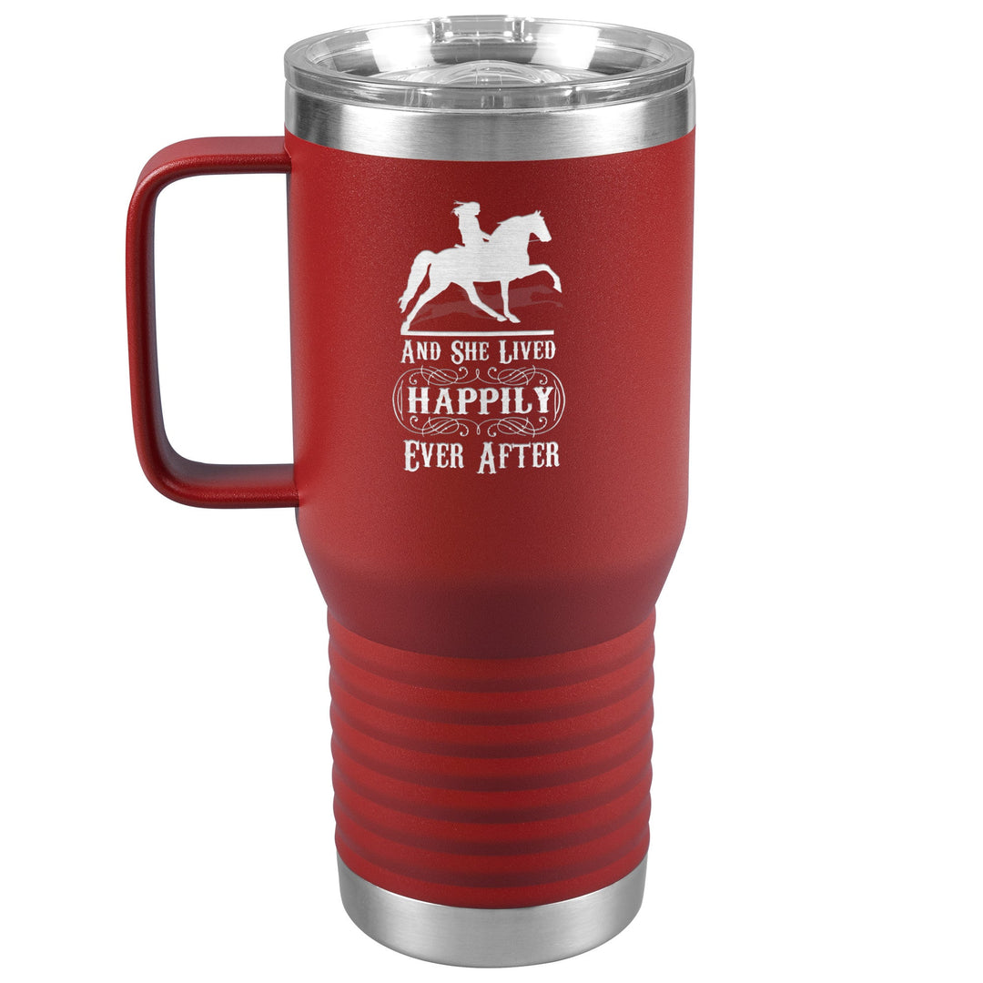 AND SHE LIVED HAPPILY EVER AFTER 20oz Travel Tumbler - My Pony Store