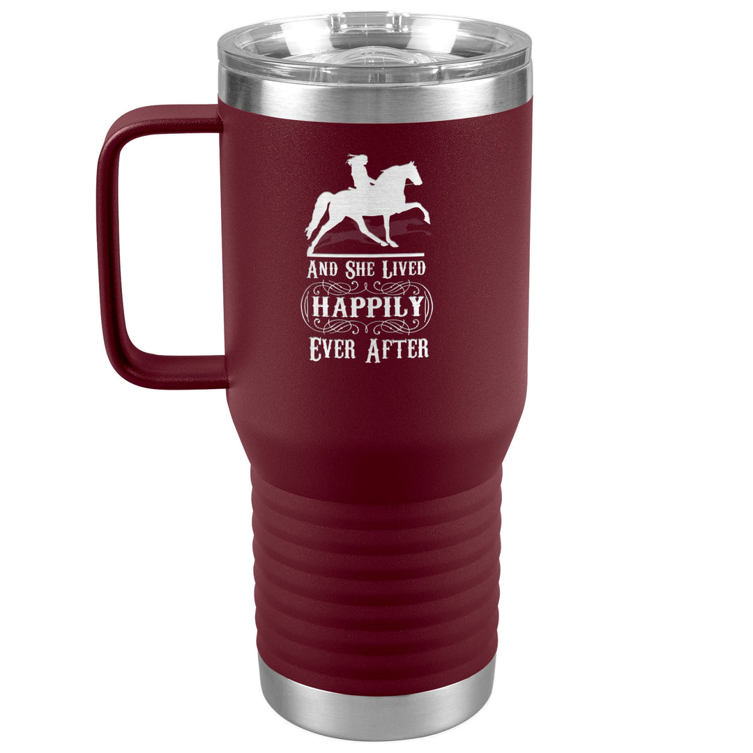 AND SHE LIVED HAPPILY EVER AFTER 20oz Travel Tumbler - My Pony Store