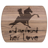 SHE FOUND HER TWH PERFORMANCE Hardwood Oval Cutting Board - My Pony Store