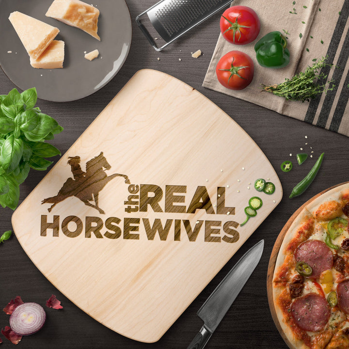 THE REAL HORSE WIVES TWH Hardwood Oval Cutting Board - My Pony Store