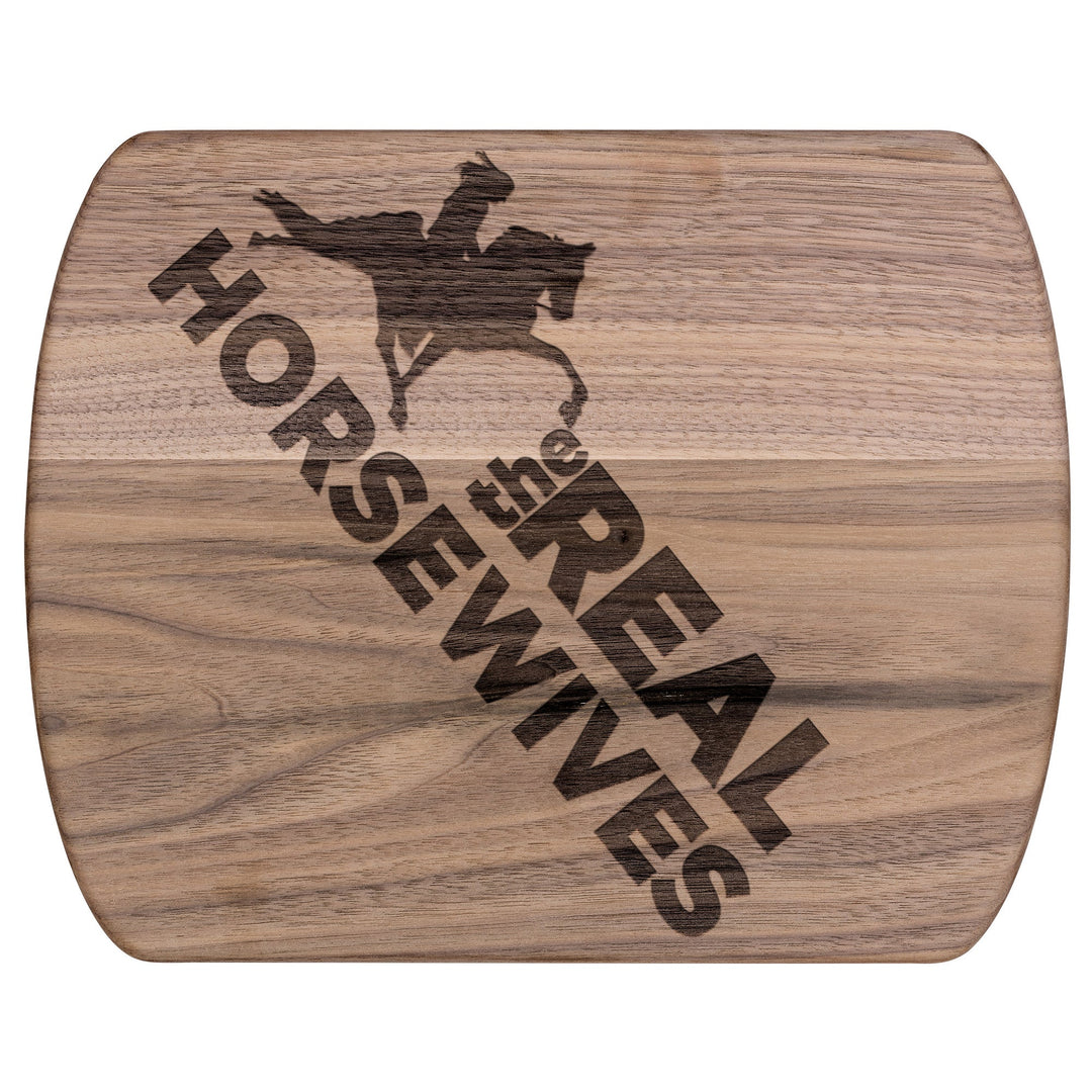 THE REAL HORSE WIVES TWH Hardwood Oval Cutting Board - My Pony Store