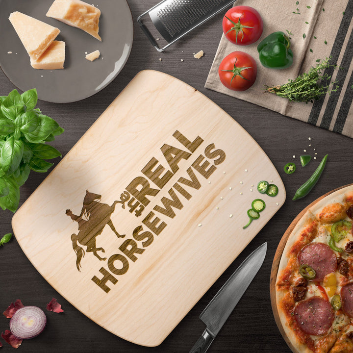 THE REAL SADDLEBRED WIVES Hardwood Oval Cutting Board - My Pony Store
